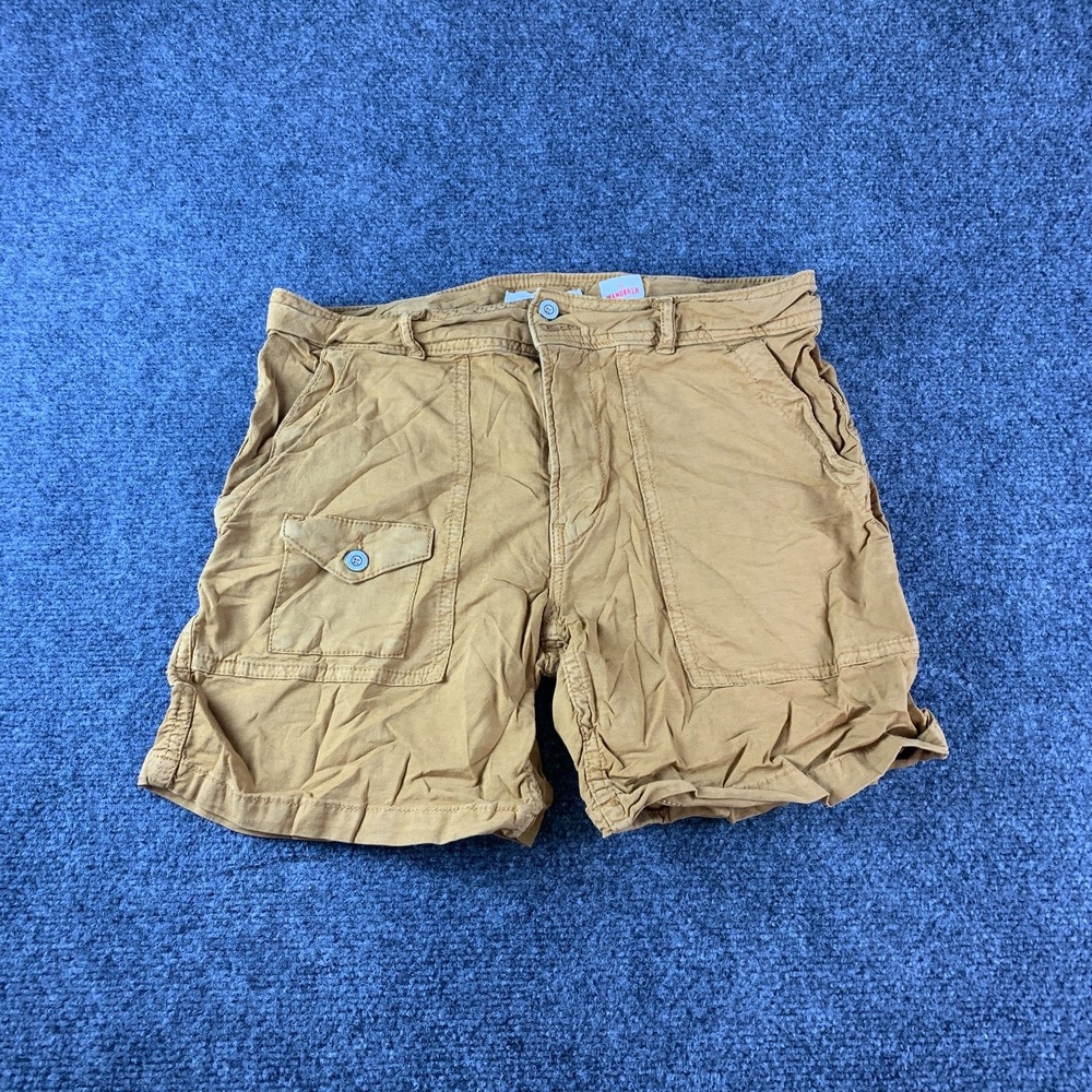 Anthropologie The Wanderer Shorts Womens 28 Brown Cotton Stretch Utility Pockets